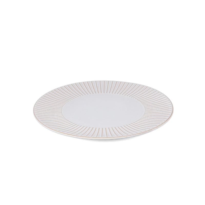 Fine 2 Dine Brass White Striped Talerz płaski 27,5 cm