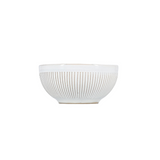 Fine 2 Dine Brass White Striped Miska 11,5xH5,5 cm