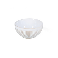 F2DBrass White Striped Miska 11,5xH5,5 cm