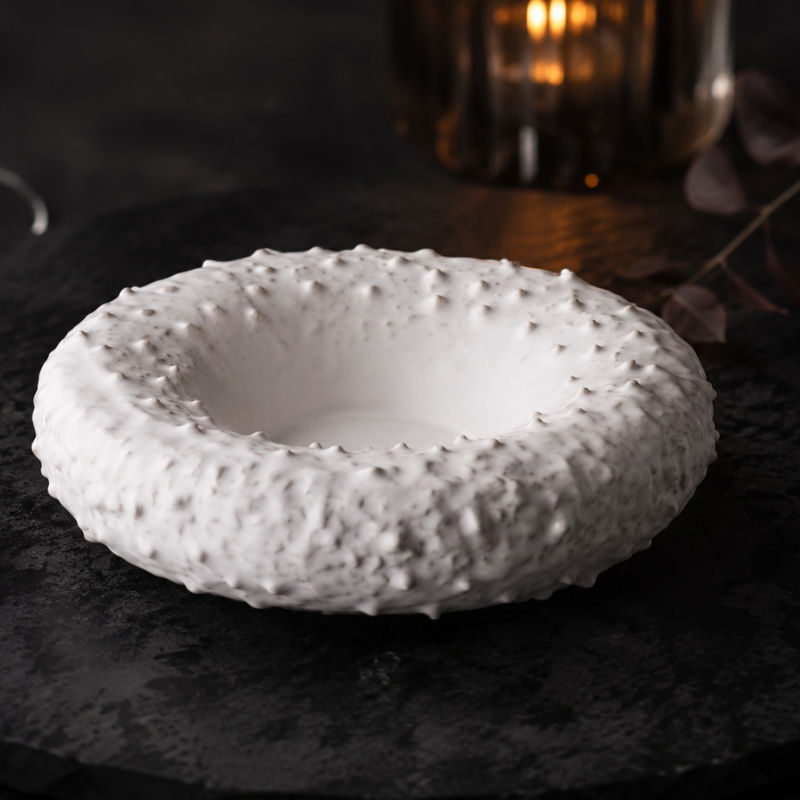 Miska donut — biała 21 cm