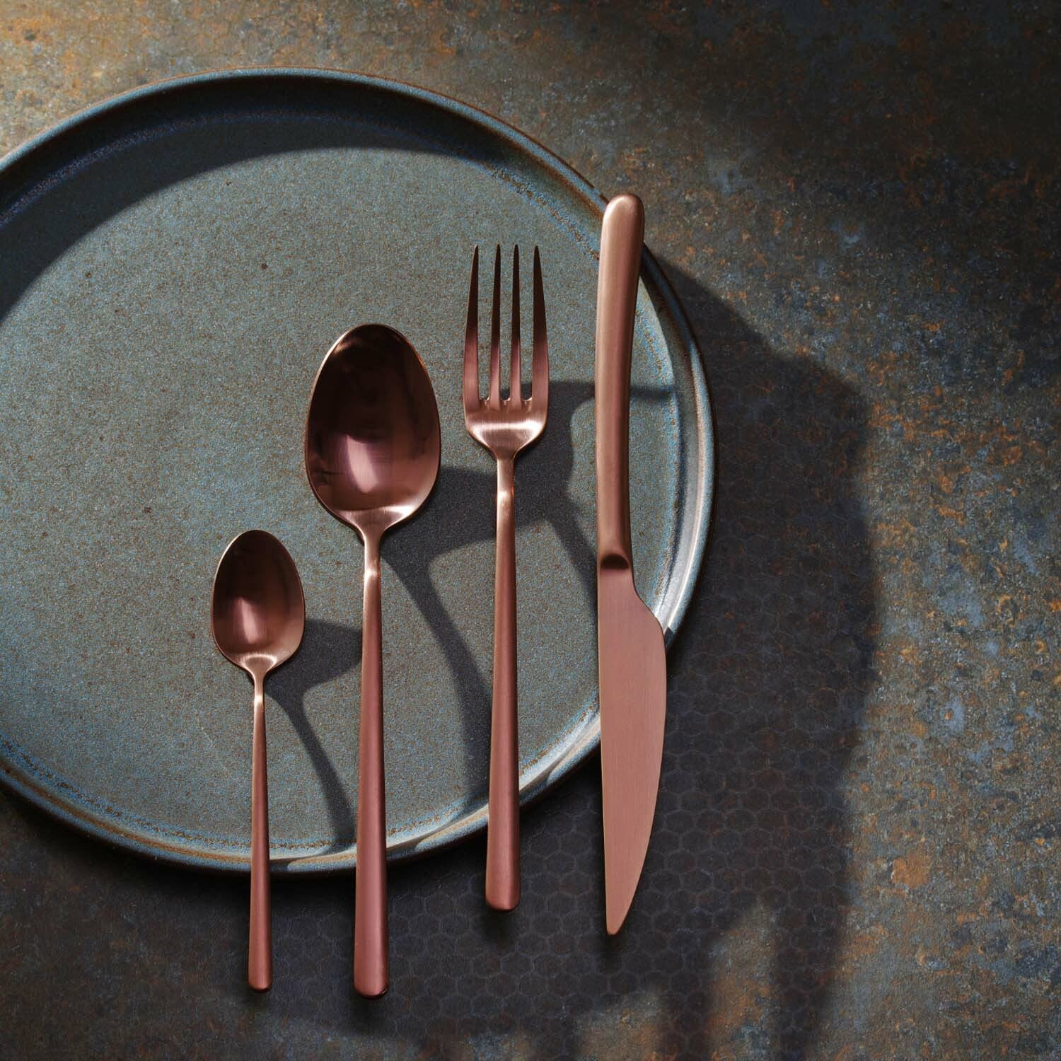 Widelec stołowy Amarone Bronze, OVE, 213 mm