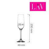 Kieliszek do szampana Valencia 215 ml, LAV