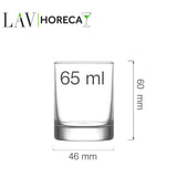 Kieliszek shot Rotterdam, 65ml, LAV
