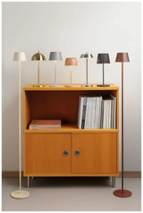 VERLO Lampa stołowa ORIS 30 cm szara