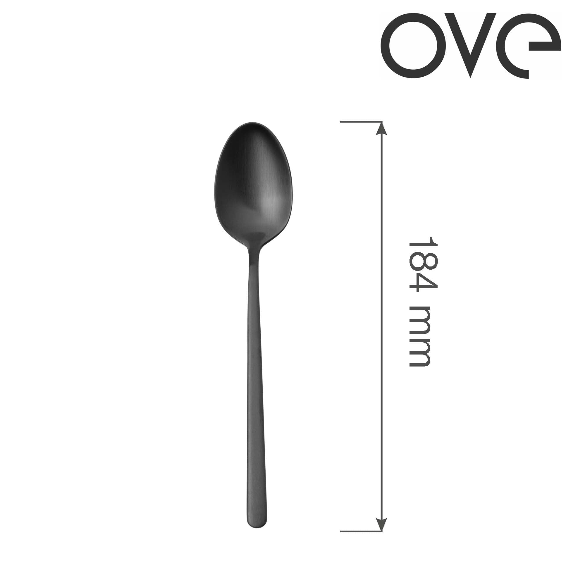 Łyżka deserowa Amarone Black, OVE, 184 mm - OD Kuchni Strony