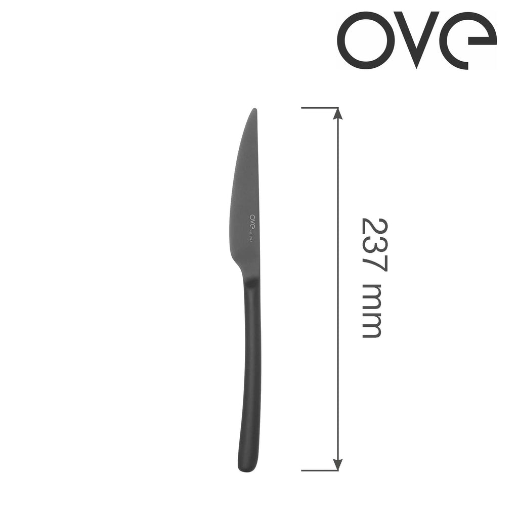 Nóż stołowy Amarone Black, OVE, 237 mm - OD Kuchni Strony