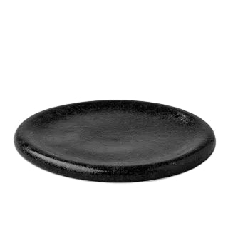 STUDIO RAW Talerz Stone czarna satyna 25,1 x 2,1 cm