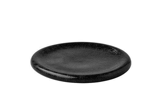 STUDIO RAW Talerz Stone czarna satyna 25,1 x 2,1 cm
