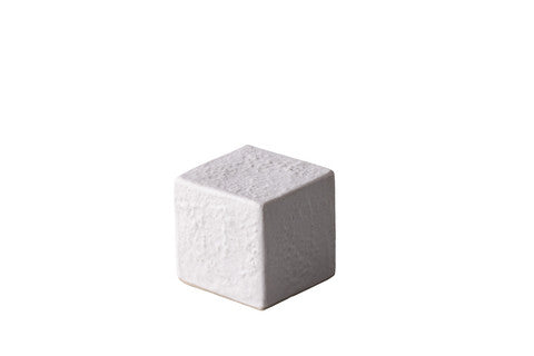 STUDIO RAW Kostka rustykalna biała 6 x 6 x 6 cm