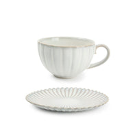 LOTUS Filiżanka z spodkiem 280 ml nuance white