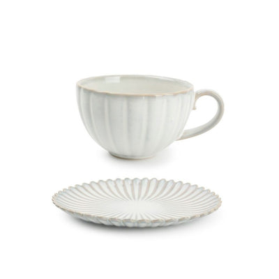 LOTUS Filiżanka z spodkiem 280 ml nuance white