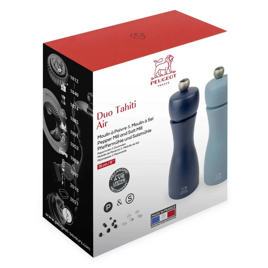 TAHITI DUO Zestaw do soli i pieprzu 15 cm Air / PEUGEOT - OD Kuchni Strony