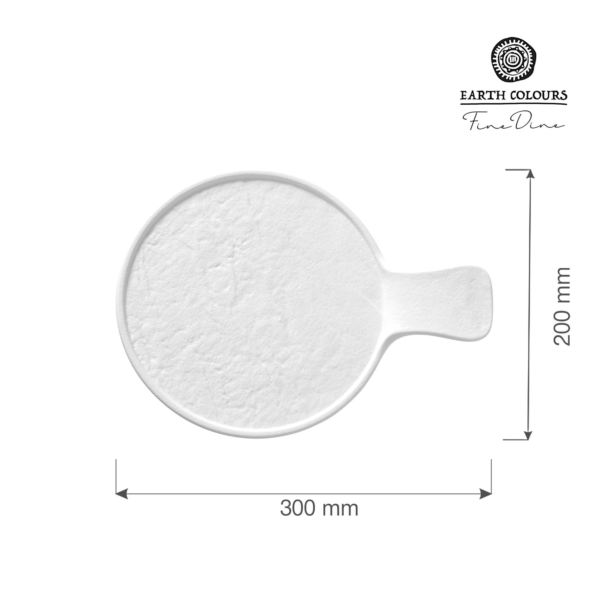 Talerz serwingowy z rączką Nordic 300x220x30 mm - OD Kuchni Strony