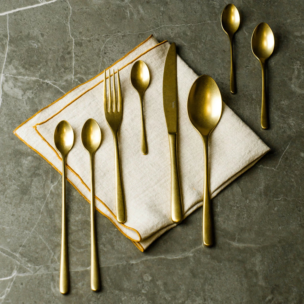 LUI GOLD Widelec przystawkowy złoty / VERLO