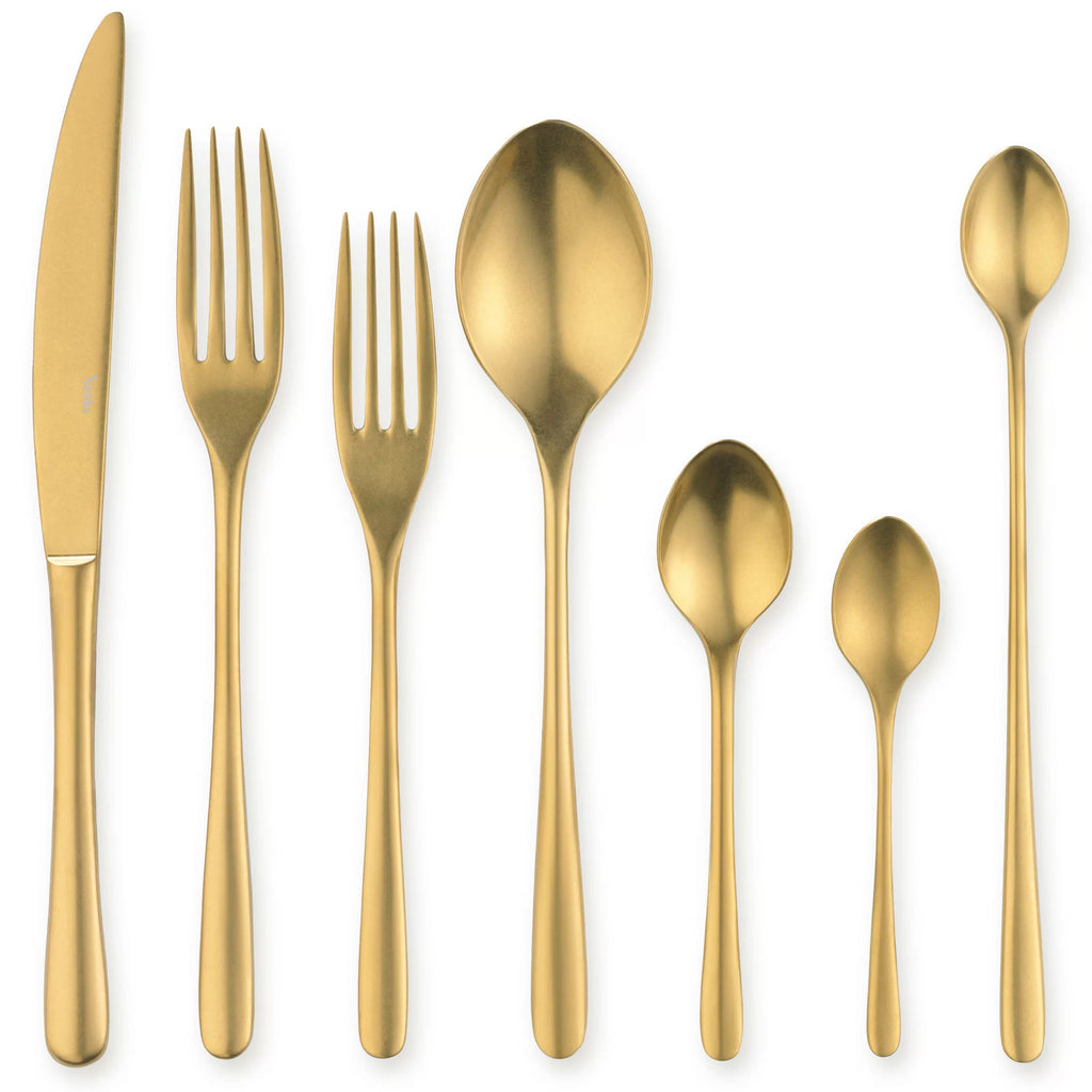 LUI GOLD Widelec przystawkowy złoty / VERLO