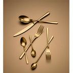 LUI GOLD Widelec przystawkowy złoty / VERLO