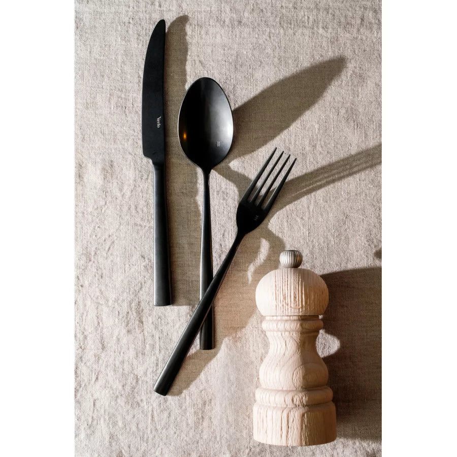 SU BLACK Nóż stołowy czarny / VERLO