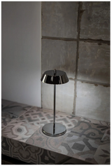 VERLO Lampa stołowa OXFORD 28 cm srebrna
