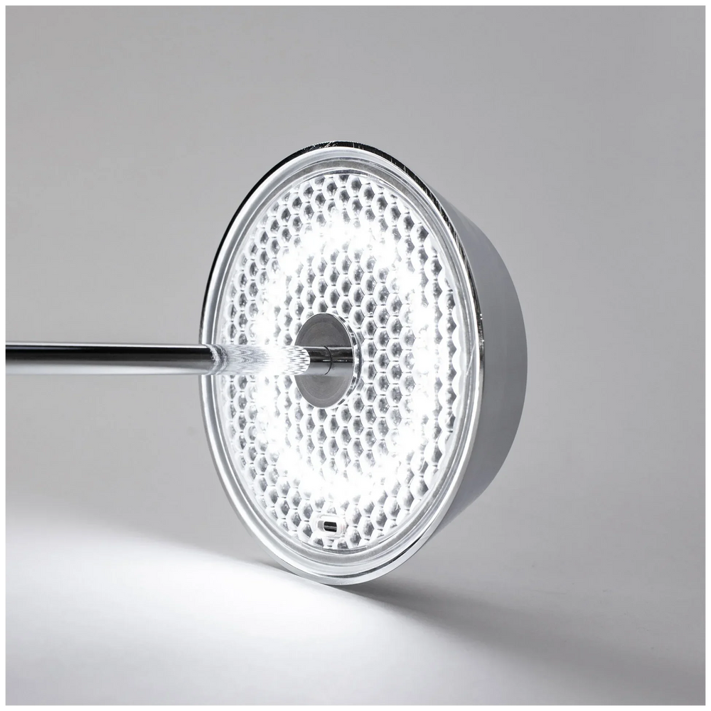 VERLO Lampa stołowa OXFORD 28 cm srebrna