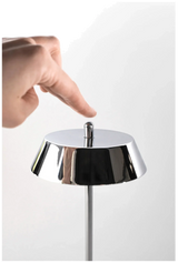 VERLO Lampa stołowa OXFORD 28 cm srebrna