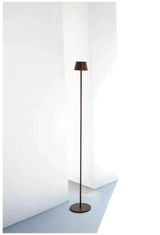 VERLO Lampa podłogowa TALI 123 cm brązowa