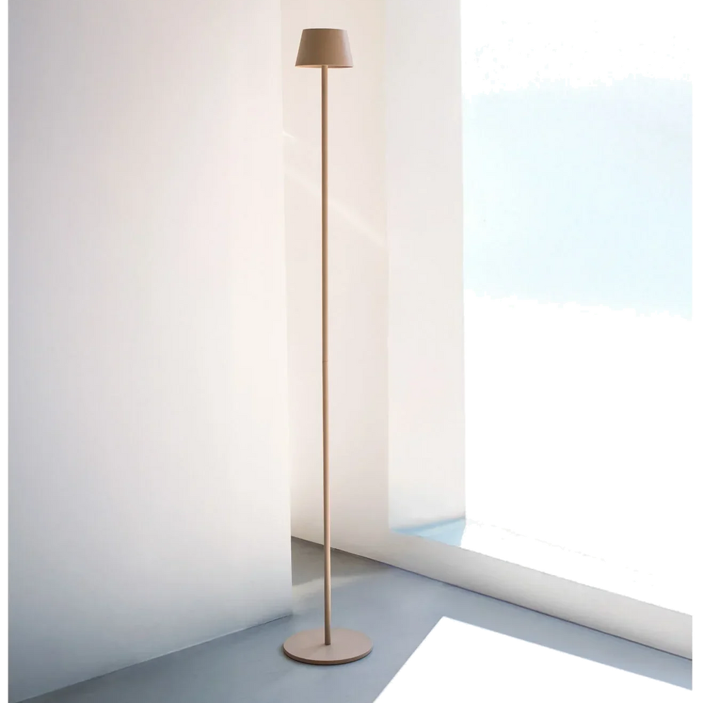 VERLO Lampa podłogowa TALI 123 cm piaskowa