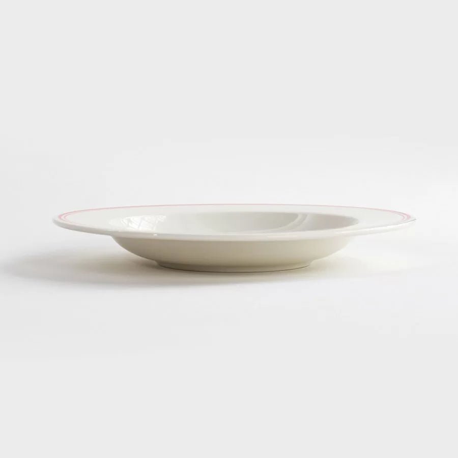 VERLO Talerz głęboki FORTE RIVO czerwone paski 26 cm