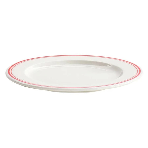 VERLO Talerz płaski FORTE RIVO czerwone paski 27 cm