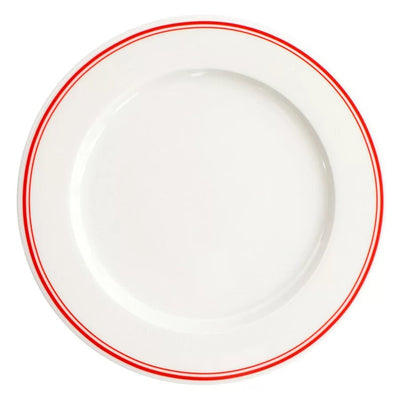 VERLO Talerz płaski FORTE RIVO czerwone paski 27 cm