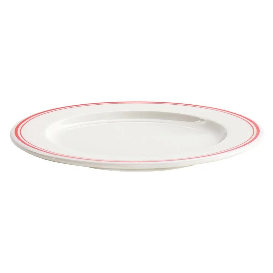 VERLO Talerz płaski FORTE RIVO czerwone paski 29 cm